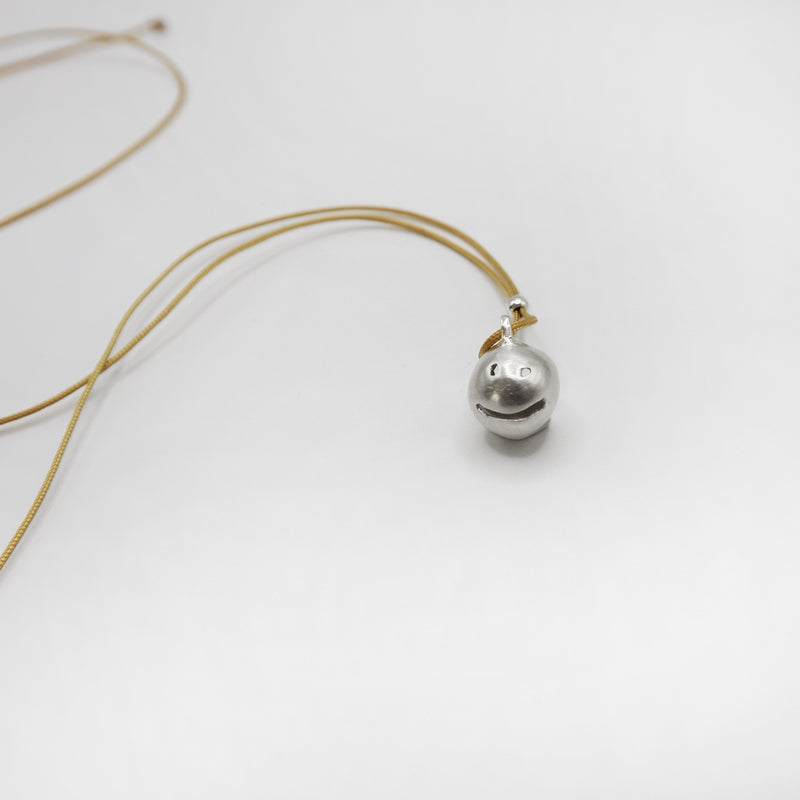 SMILE BUBBLE necklace - sterling silver - * unique and one of a kind *