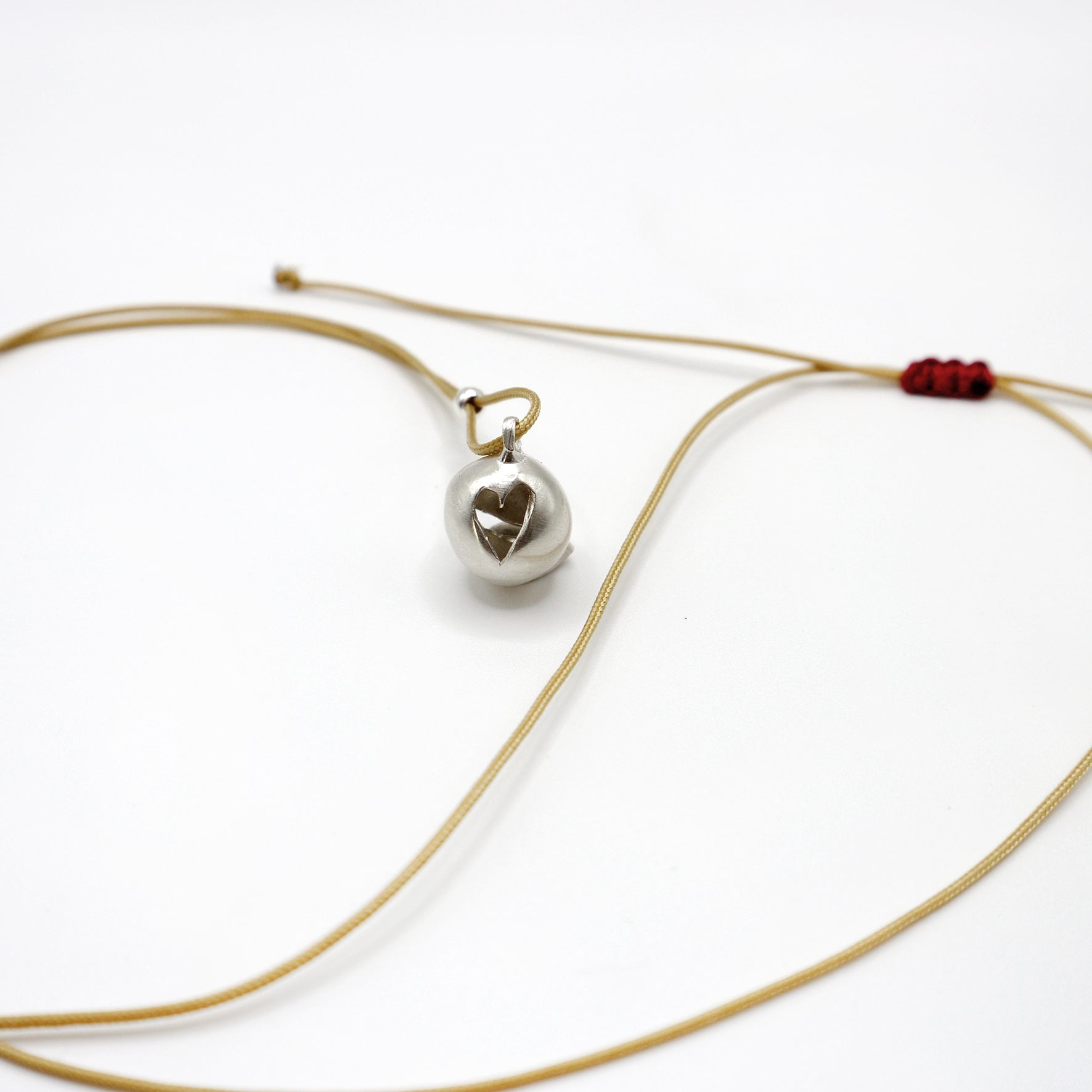 SMILE BUBBLE necklace - sterling silver - * unique and one of a kind *