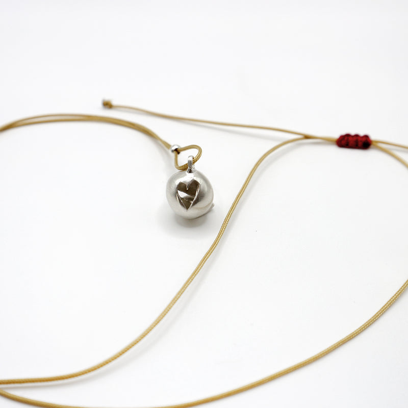 SMILE BUBBLE necklace - sterling silver - * unique and one of a kind *