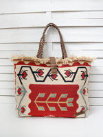 CARAVAN - PEACOCK shoulder bag - red