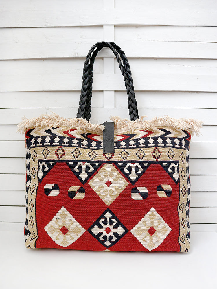 CARAVAN - CHESS BALLS shoulder bag - red