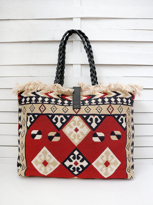 CARAVAN - CHESS BALLS shoulder bag - red