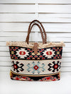 CARAVAN - WEAVE CELLS shoulder bag -ecru
