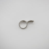 RIB WAVES ring - sterling silver