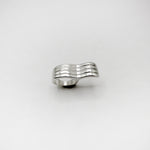 RIB WAVES ring - sterling silver