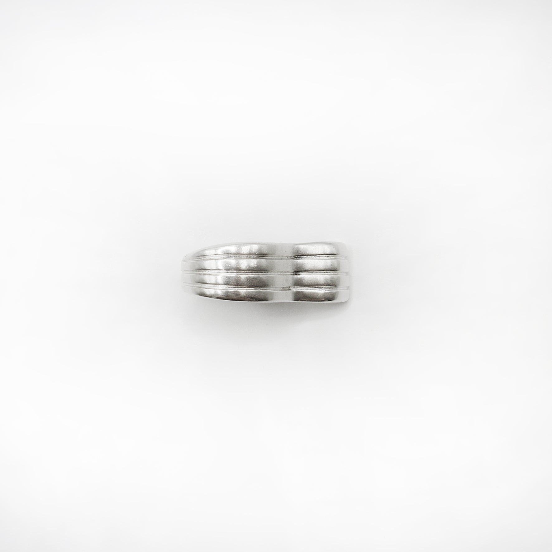 RIB WAVES ring - sterling silver