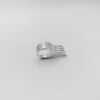 RIB WAVES ring - sterling silver