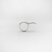 RIB WAVES ring - sterling silver
