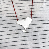 WINE IS FINE necklace - sterling silver