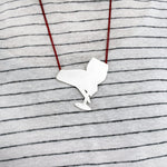 WINE IS FINE necklace - sterling silver