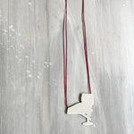 WINE IS FINE necklace - sterling silver