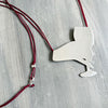 WINE IS FINE necklace - sterling silver