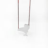 WINE IS FINE necklace - sterling silver