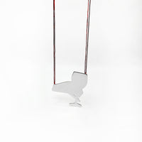 WINE IS FINE necklace - sterling silver