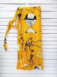BATTLE DROID wrap skirt with frill hem