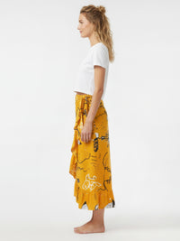 BATTLE DROID wrap skirt with frill hem
