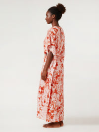 SALT BLOOM belted caftan dress