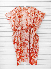 SALT BLOOM belted caftan dress