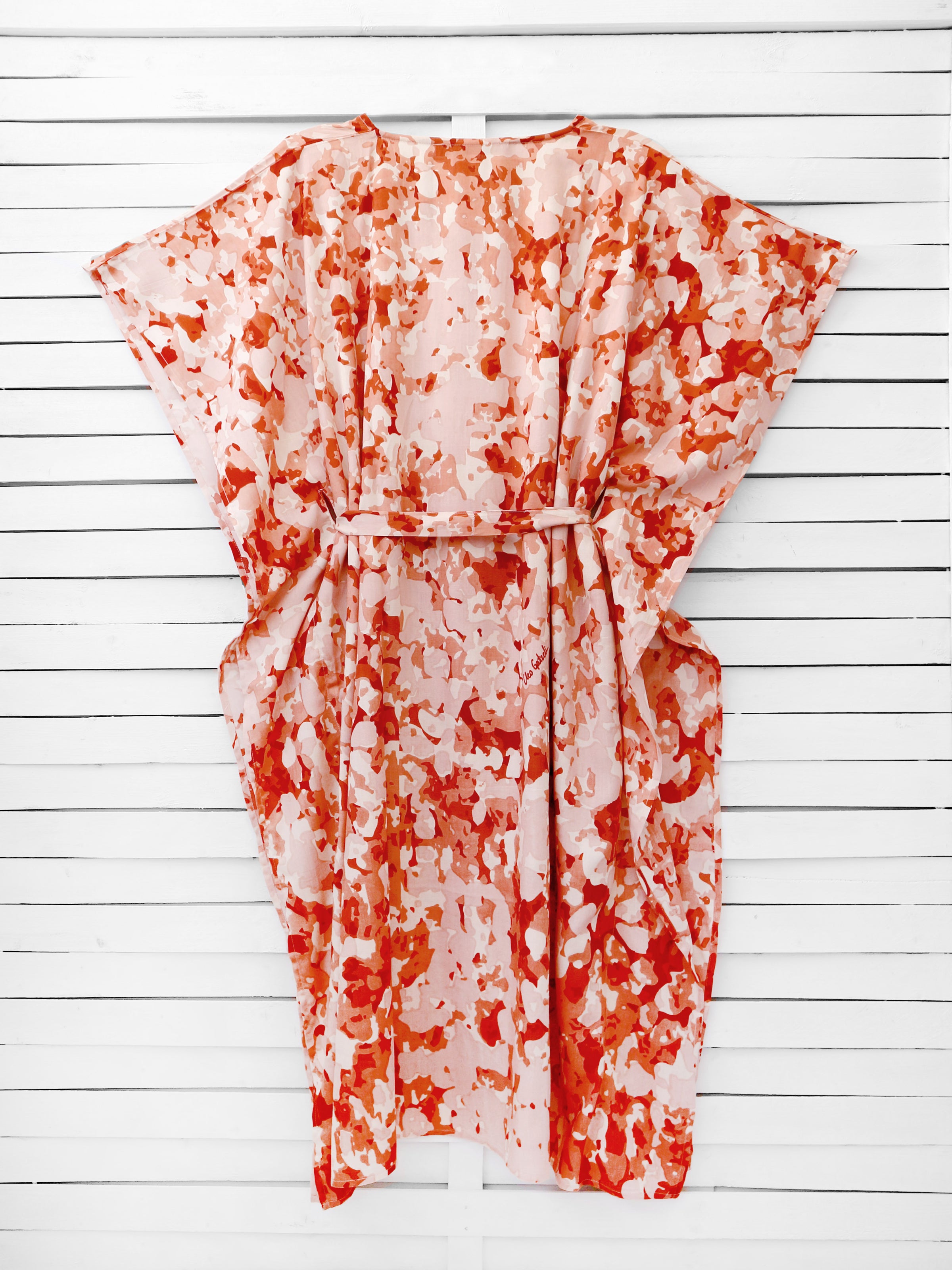 SALT BLOOM belted caftan dress