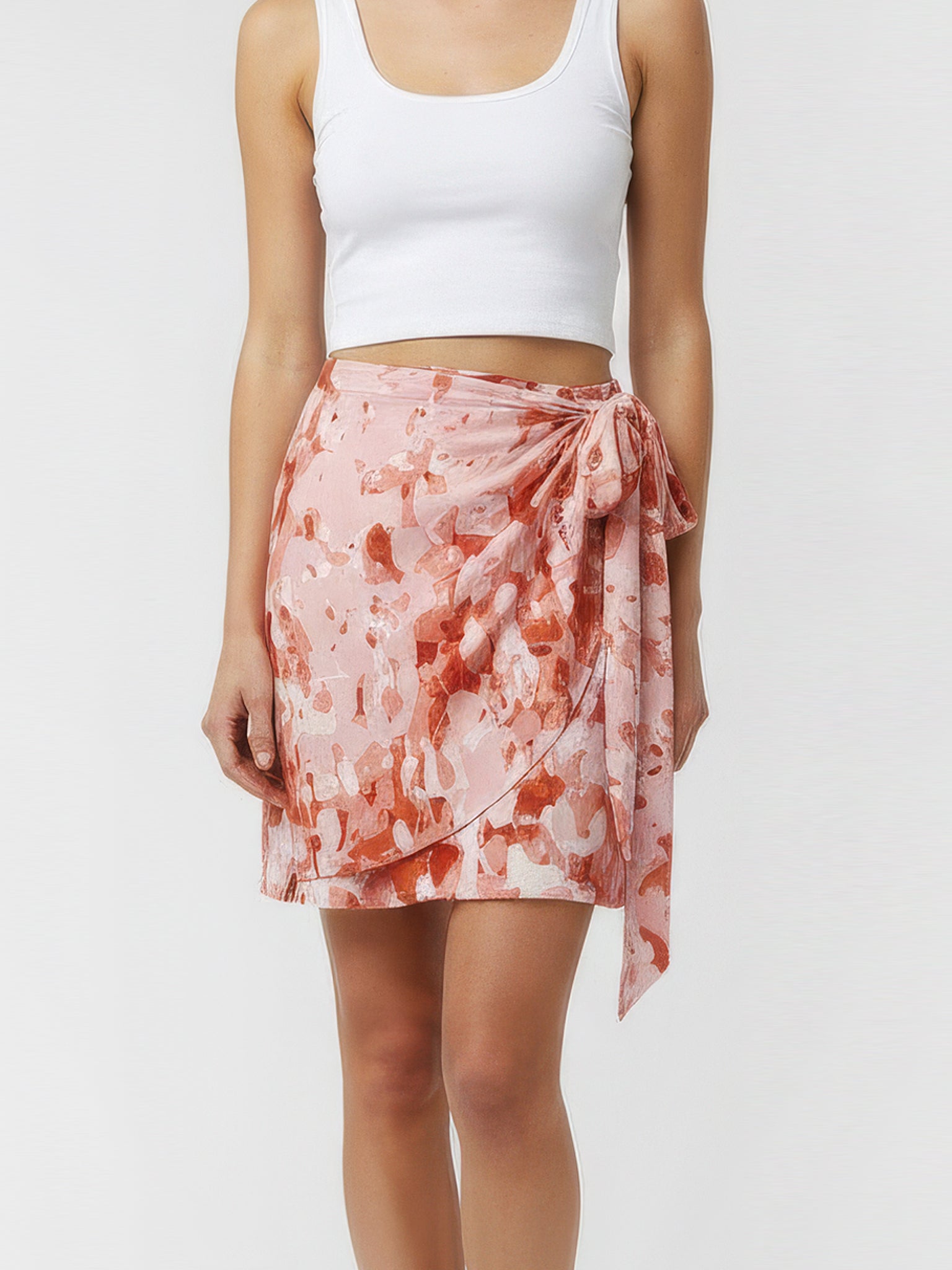 SALT BLOOM mini wrap skirt