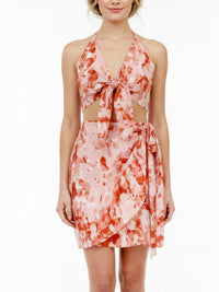 SALT BLOOM mini wrap skirt