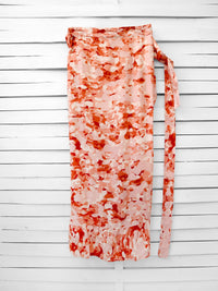SALT BLOOM wrap skirt with frill hem