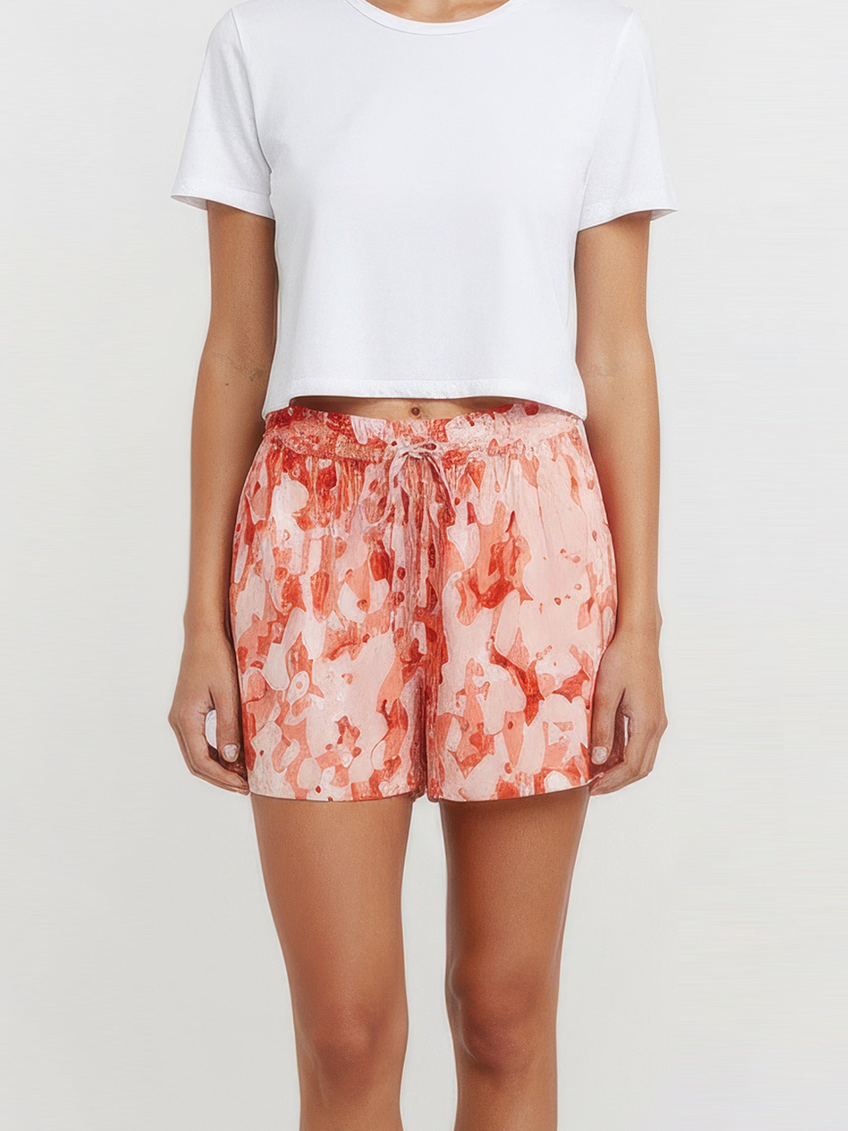 SALT BLOOM buttoned shorts
