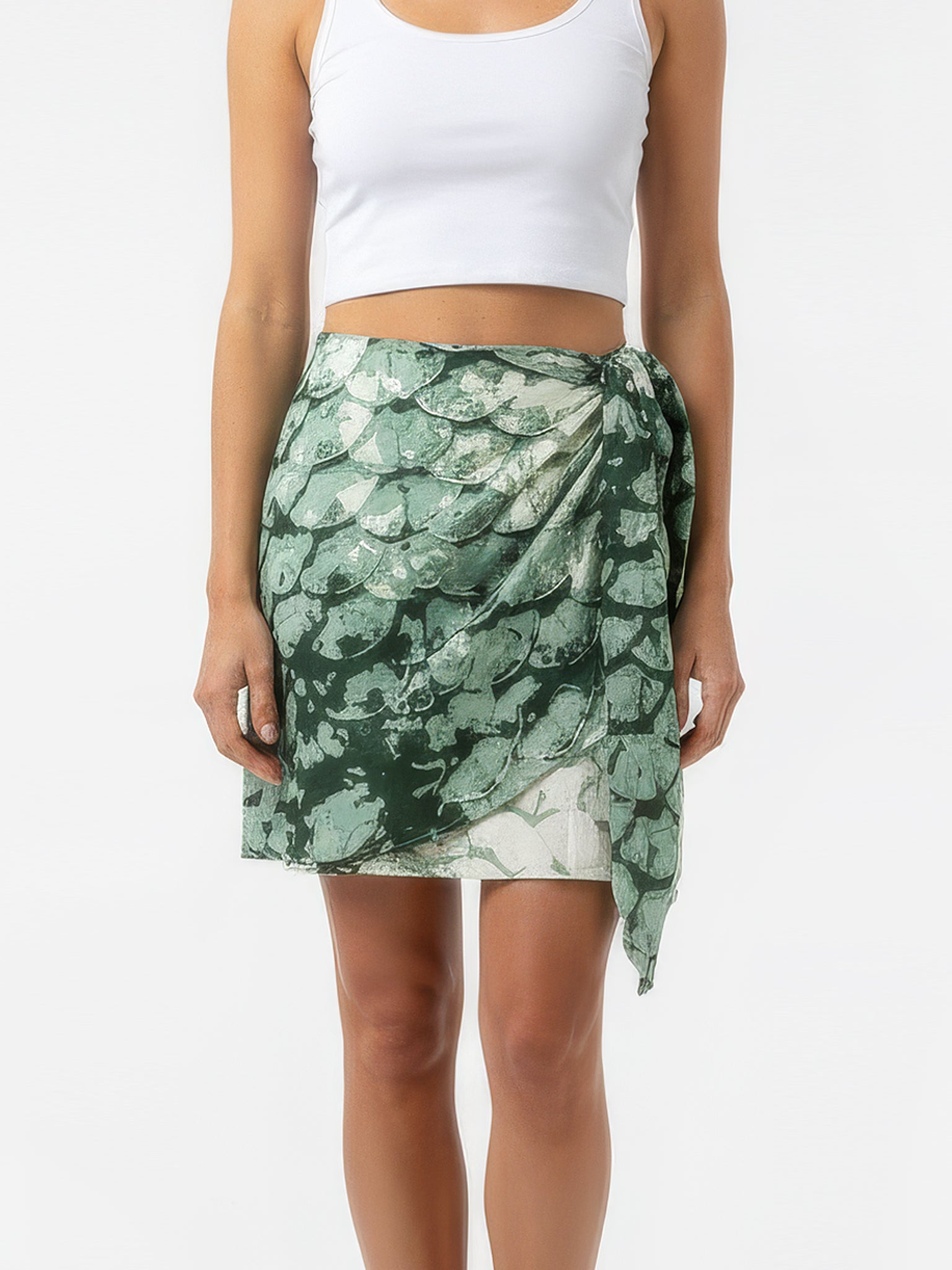 MERMAID mini wrap skirt