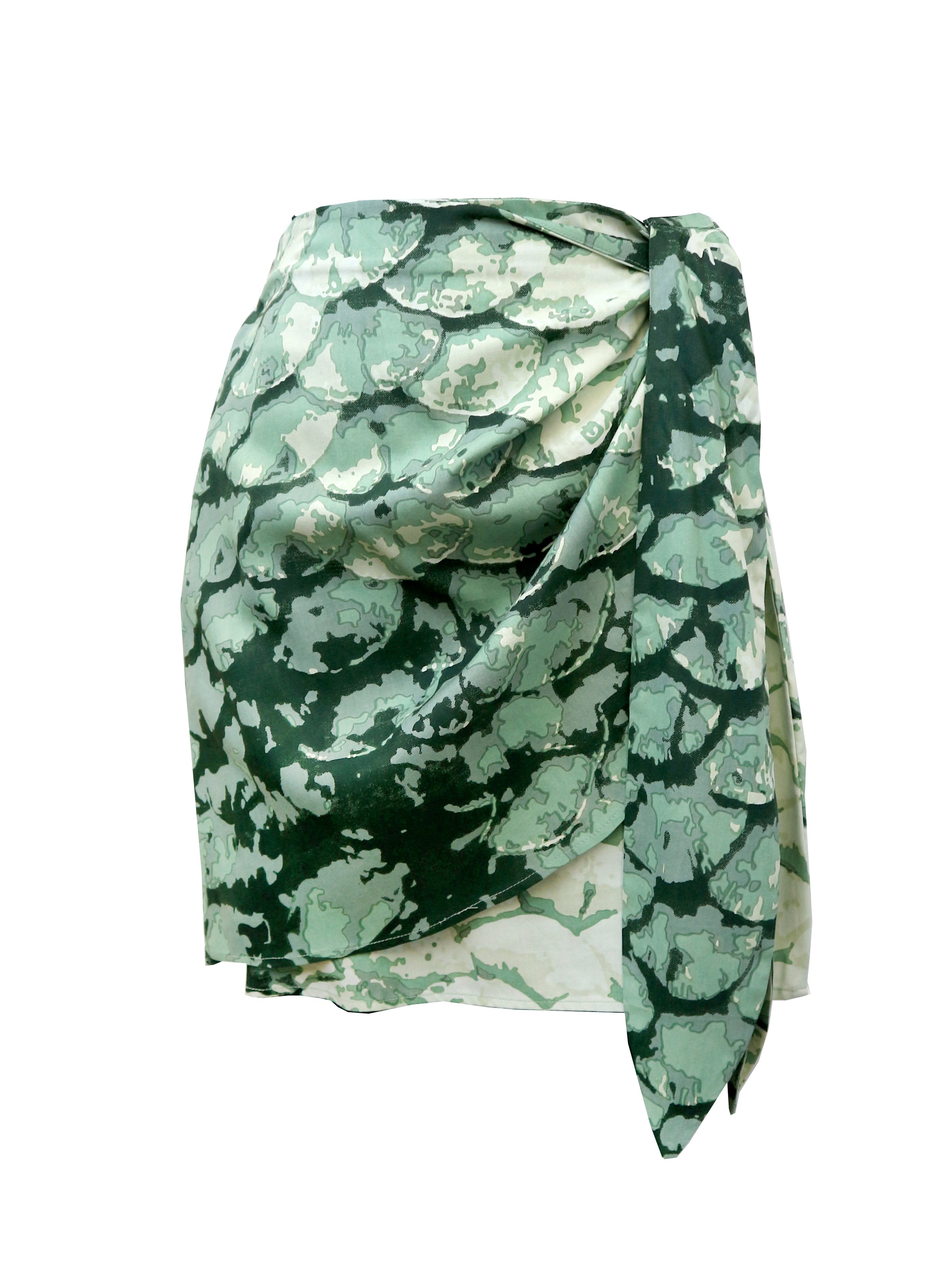 MERMAID mini wrap skirt