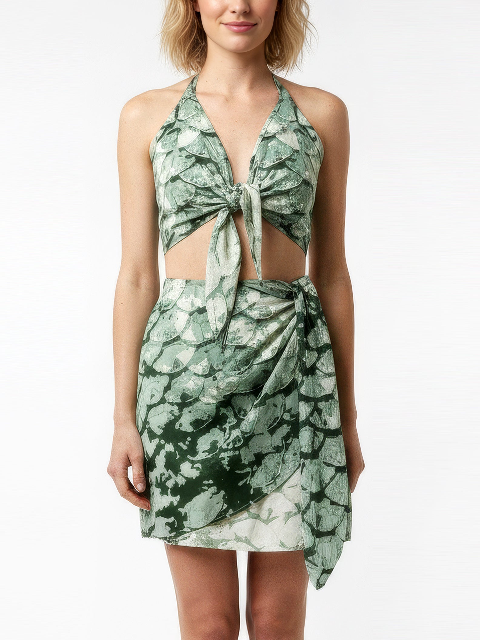 MERMAID mini wrap skirt
