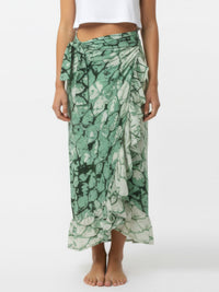 MERMAID wrap skirt with frill hem