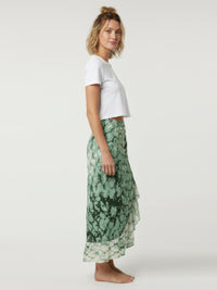 MERMAID wrap skirt with frill hem