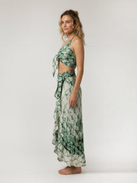 MERMAID wrap skirt with frill hem