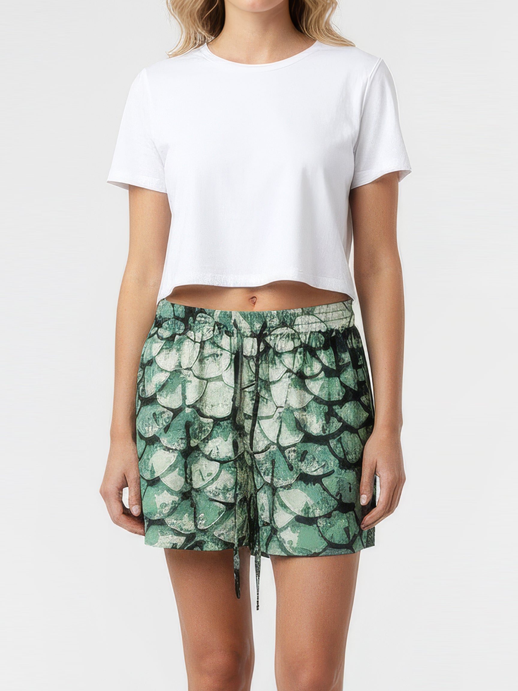 MERMAID buttoned shorts
