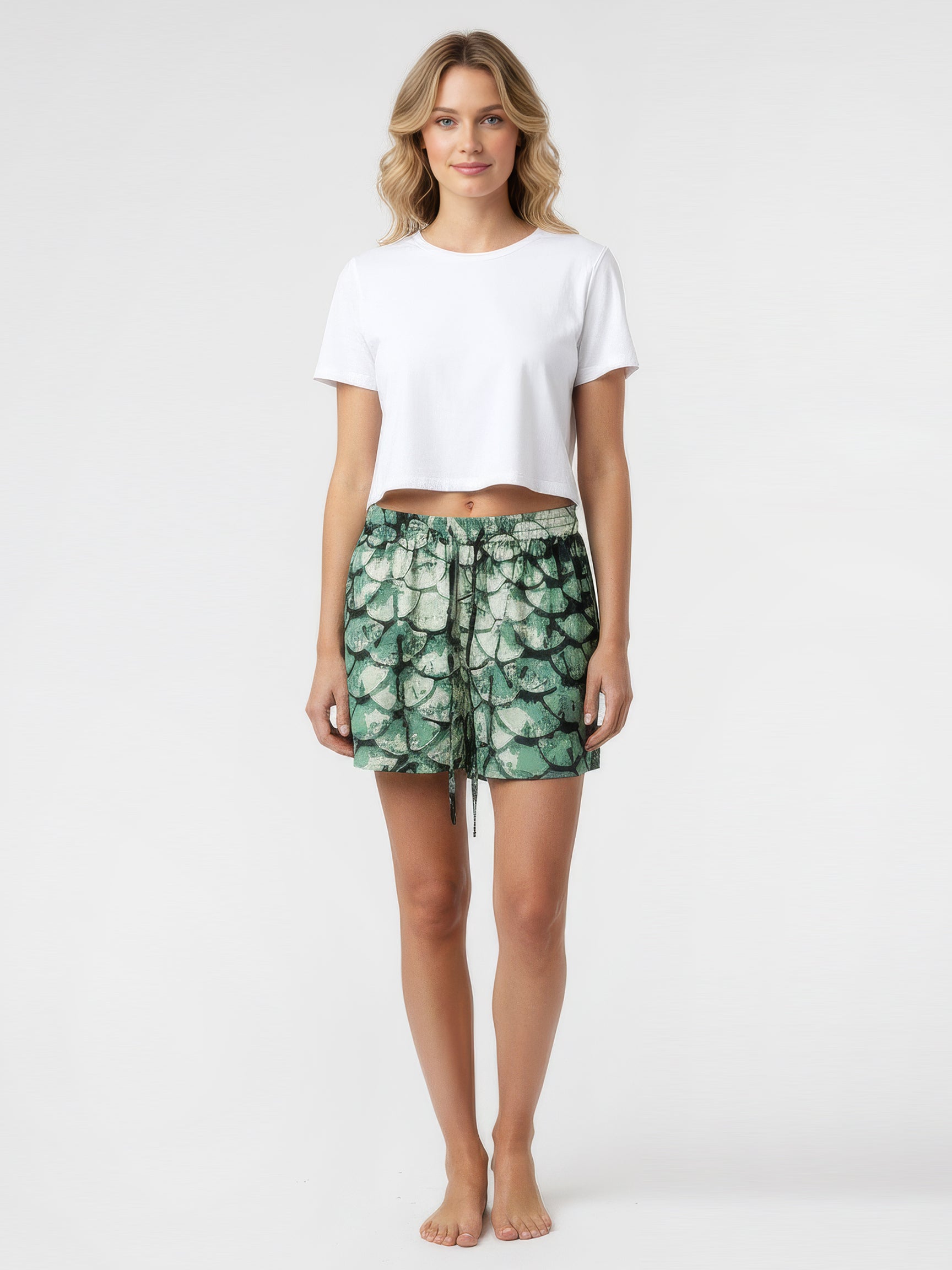 MERMAID buttoned shorts