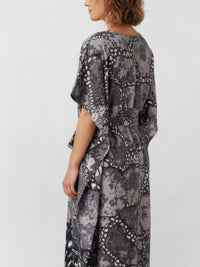 TELENDOS belted caftan dress