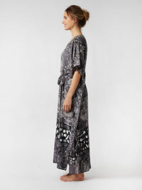 TELENDOS belted caftan dress