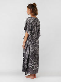 TELENDOS belted caftan dress