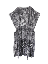 TELENDOS belted caftan dress