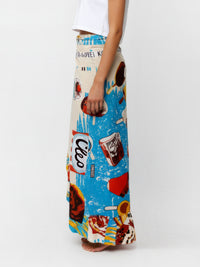 GELATO wrap skirt with frill hem