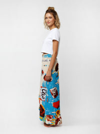 GELATO wrap skirt with frill hem