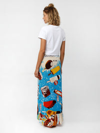 GELATO wrap skirt with frill hem