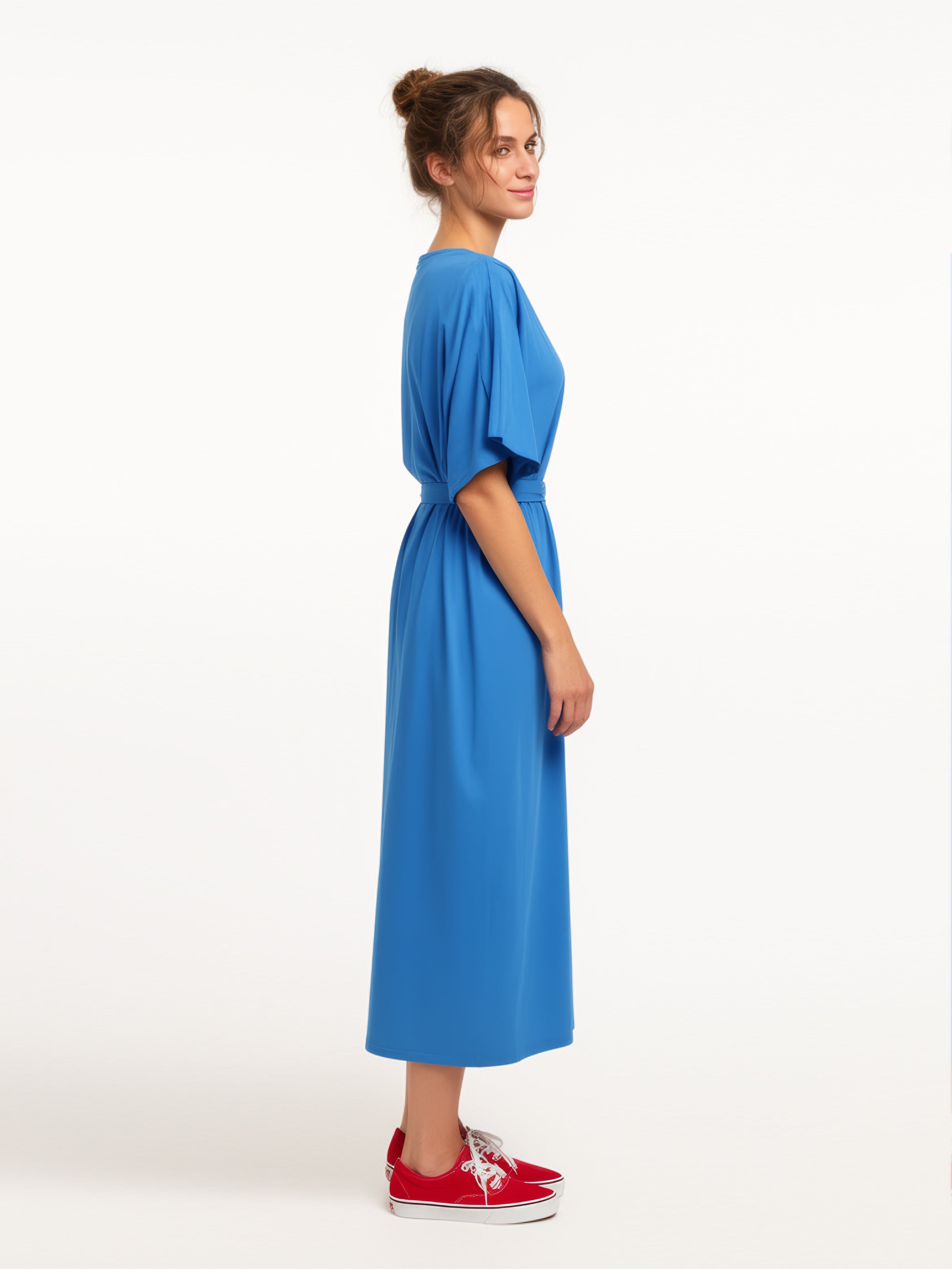 BORN TO SHOP loose belted dress