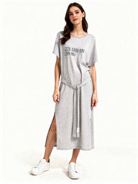 TOO A.M. loose belted dress