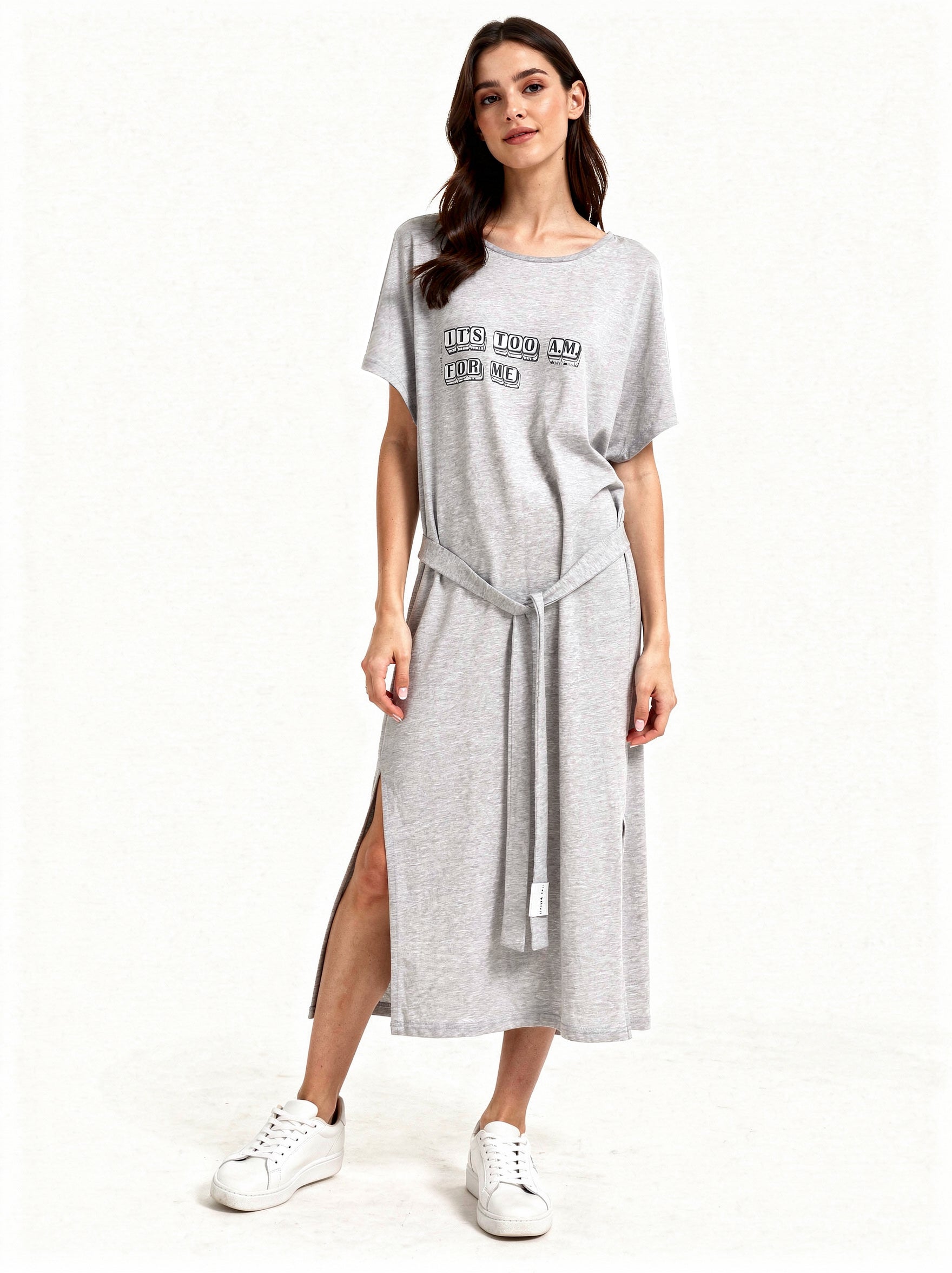 TOO A.M. loose belted dress