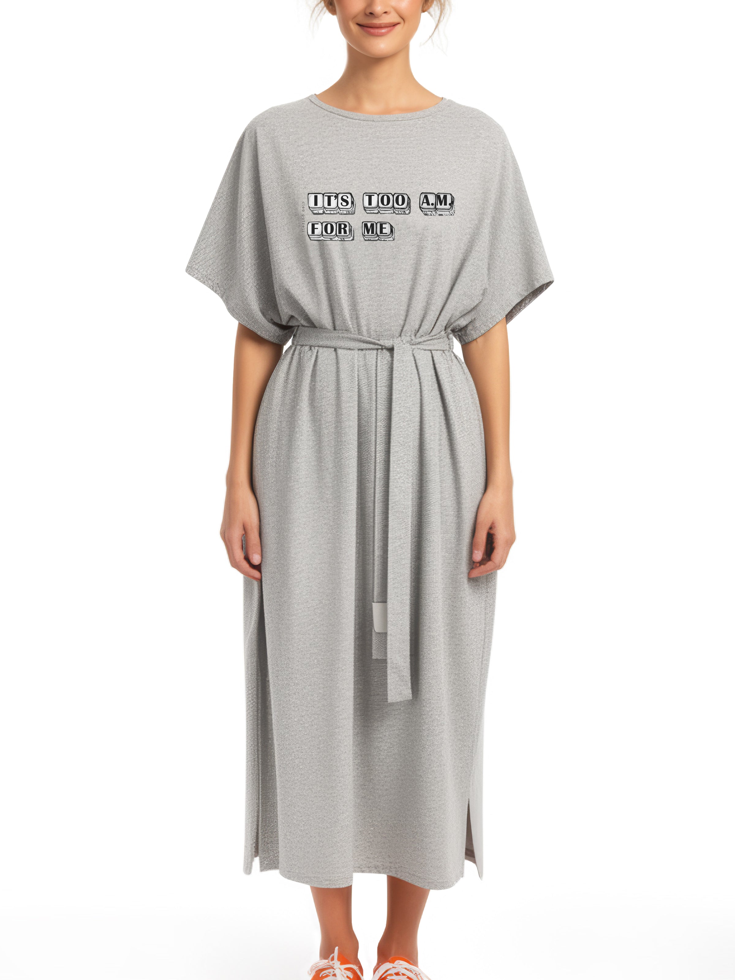 TOO A.M. loose belted dress