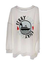 FERRY COZY loose long sweatshirt