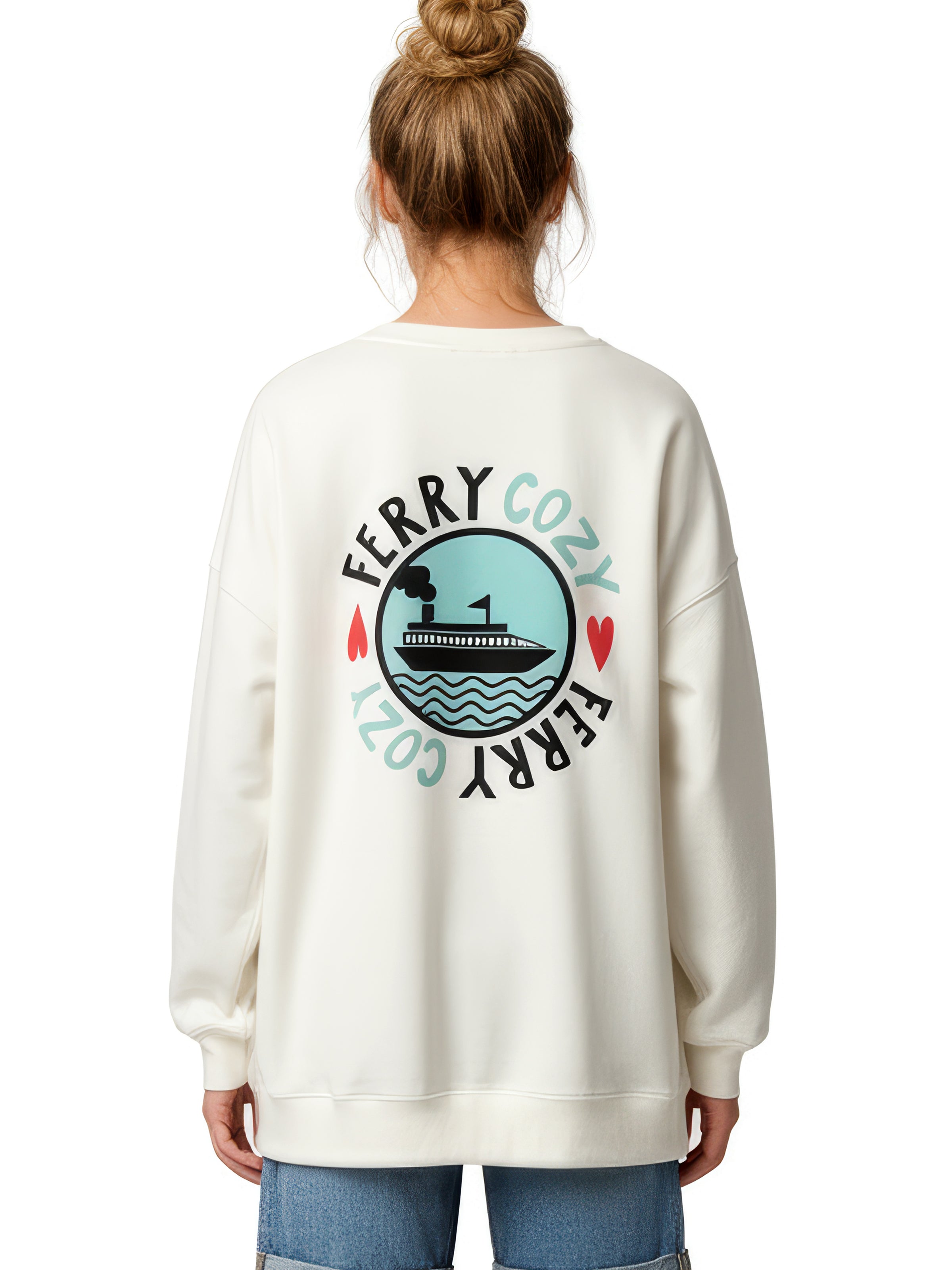 FERRY COZY loose long sweatshirt