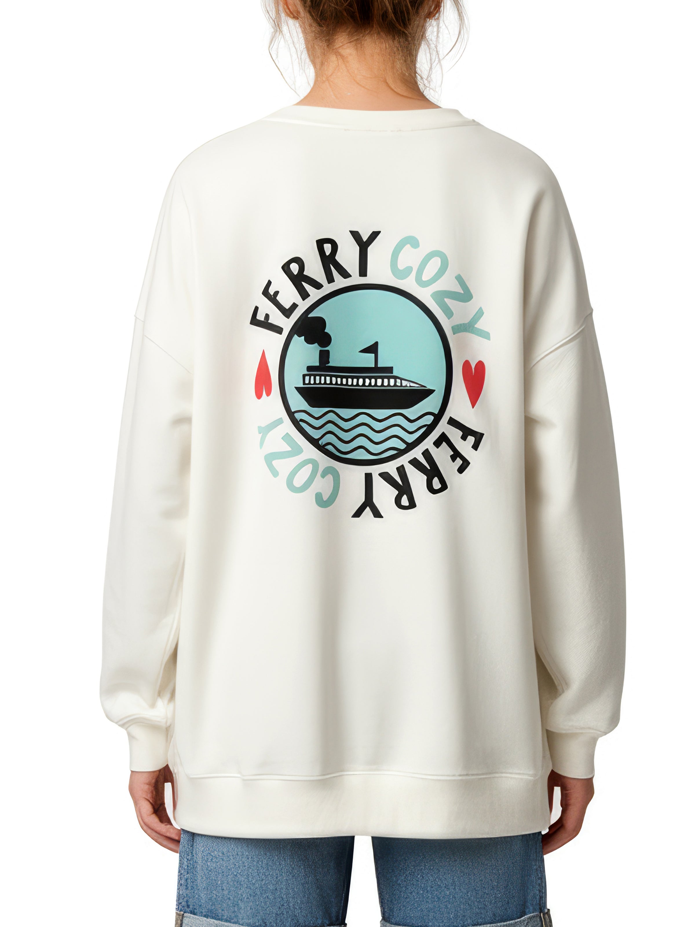 FERRY COZY loose long sweatshirt