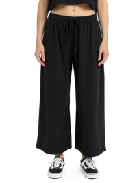 SERIAL CHILLER loose leg pants- black